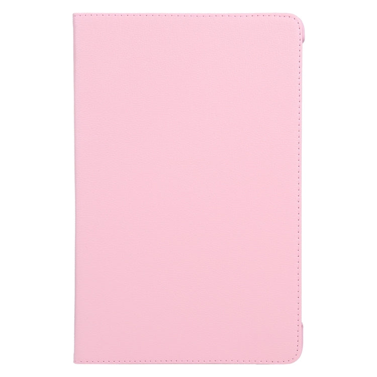 For iPad Pro 13 2024 360 Degree Rotation Litchi Texture Leather Tablet Case with Holder(Pink) - iPad Pro 13 2024 Cases by PMC Jewellery | Online Shopping South Africa | PMC Jewellery | Buy Now Pay Later Mobicred