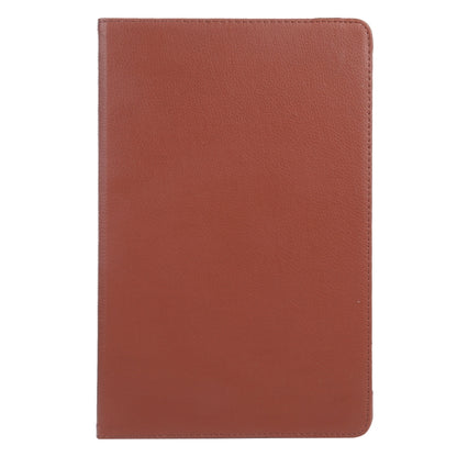 For iPad Air 13 2024 360 Degree Rotation Litchi Texture Leather Tablet Case with Holder(Brown) - iPad Air 13 2024 Cases by PMC Jewellery | Online Shopping South Africa | PMC Jewellery | Buy Now Pay Later Mobicred