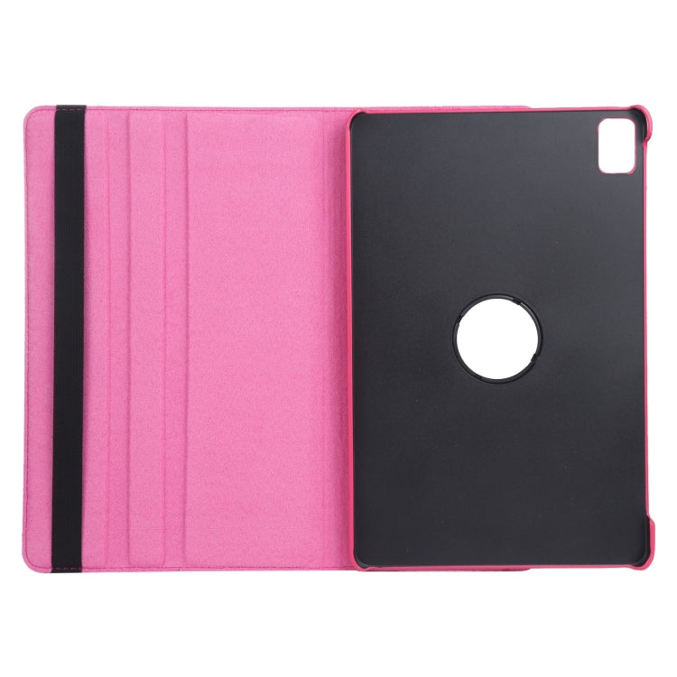 For iPad Air 13 2024 360 Degree Rotation Litchi Texture Leather Tablet Case with Holder(Rose Red) - iPad Air 13 2024 Cases by PMC Jewellery | Online Shopping South Africa | PMC Jewellery | Buy Now Pay Later Mobicred