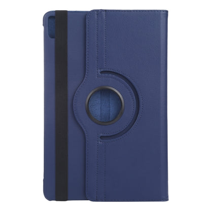 For iPad Pro 11 2024 360 Degree Rotation Litchi Texture Leather Tablet Case with Holder(Dark Blue) - iPad Pro 11 2024 Cases by PMC Jewellery | Online Shopping South Africa | PMC Jewellery | Buy Now Pay Later Mobicred