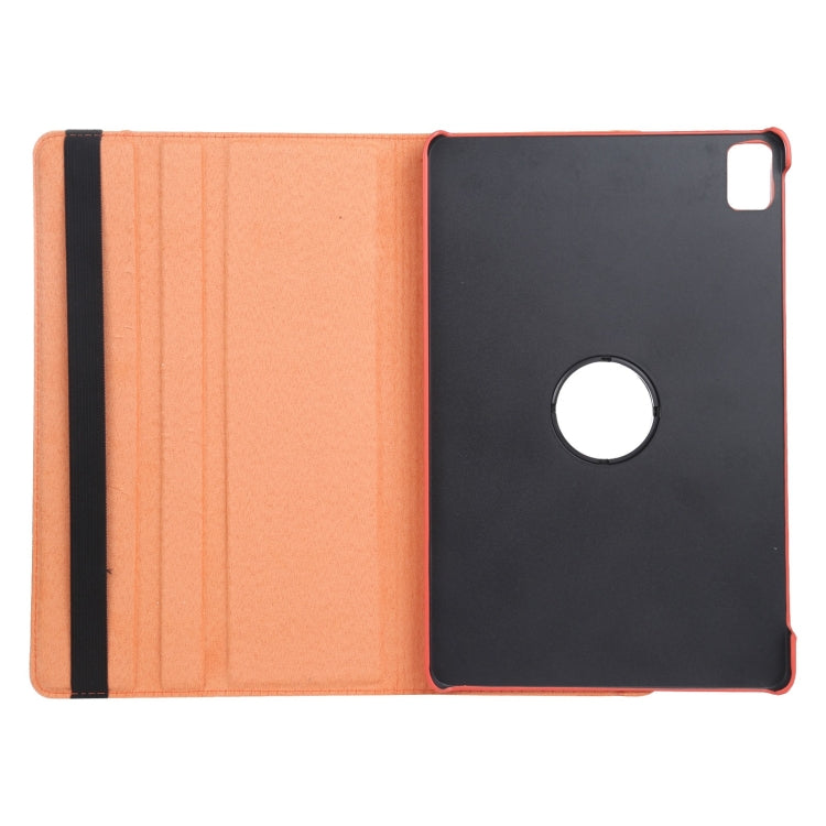 For iPad Pro 11 2024 360 Degree Rotation Litchi Texture Leather Tablet Case with Holder(Orange) - iPad Pro 11 2024 Cases by PMC Jewellery | Online Shopping South Africa | PMC Jewellery | Buy Now Pay Later Mobicred