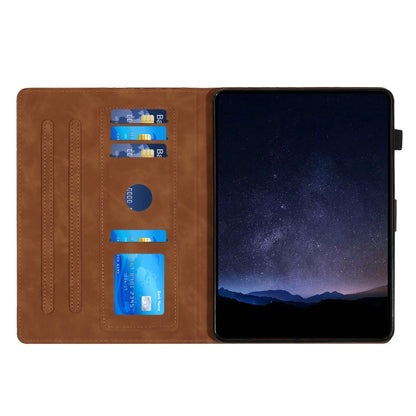 For iPad Pro 11 2024 Building Blocks Embossed Leather Smart Tablet Case(Brown) - iPad Pro 11 2024 Cases by PMC Jewellery | Online Shopping South Africa | PMC Jewellery | Buy Now Pay Later Mobicred