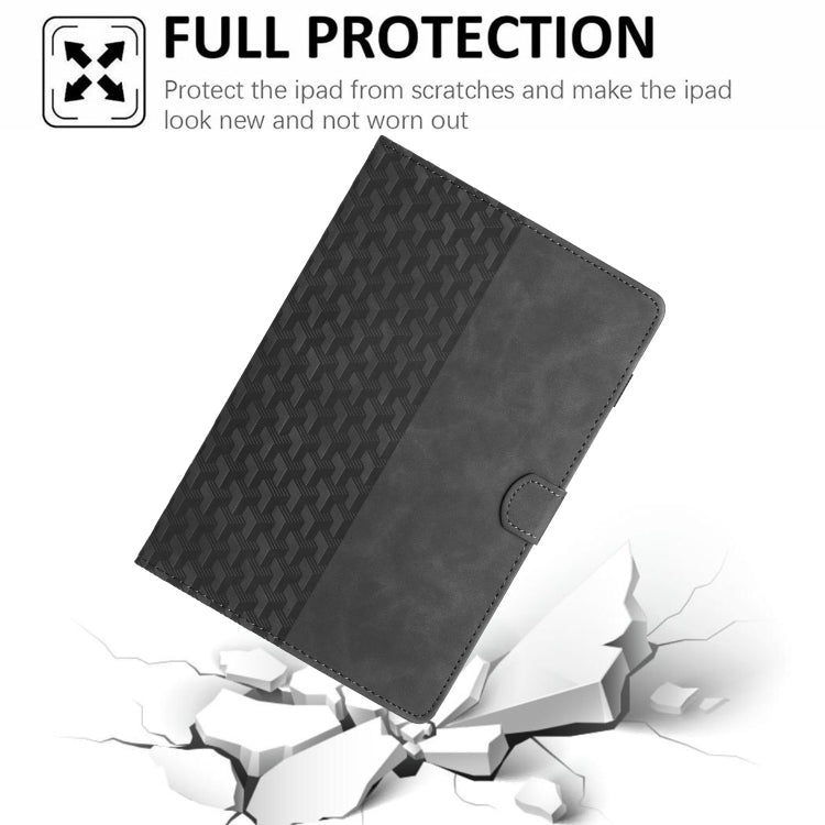 For iPad Pro 11 2024 Building Blocks Embossed Leather Smart Tablet Case(Black) - iPad Pro 11 2024 Cases by PMC Jewellery | Online Shopping South Africa | PMC Jewellery | Buy Now Pay Later Mobicred