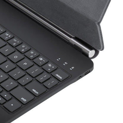 For iPad Air 11 2024 / Pro 11 / Air 2022 10.9 Touch Pad Bluetooth Keyboard Leather Case(Black) - For iPad Pro by PMC Jewellery | Online Shopping South Africa | PMC Jewellery | Buy Now Pay Later Mobicred