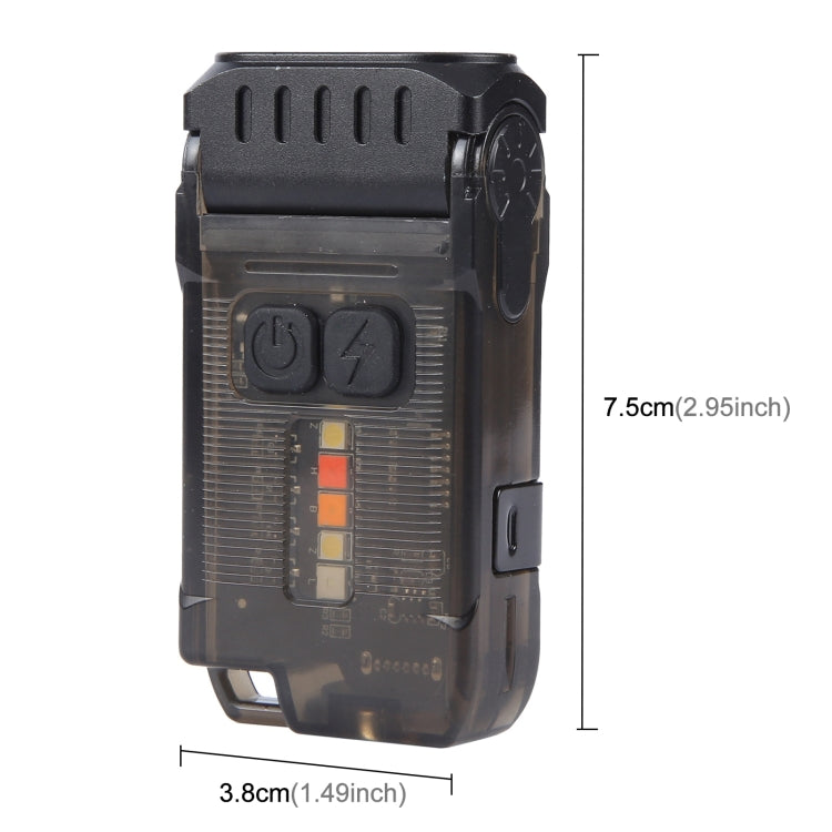 V15 EDC Flashlight Multi-function Work Light(Black) - Mini Flashlight by PMc TechLife | Online Shopping South Africa | PMc TechLife | Buy Now Pay Later Mobicred