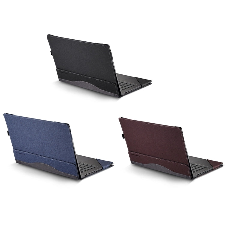 For HP ProBook 455 15.6 inch G10 Leather Laptop Shockproof Protective Case(Dark Blue) - Screen & Keyboard Cover by PMC Jewellery | Online Shopping South Africa | PMC Jewellery | Buy Now Pay Later Mobicred