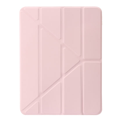 For iPad Pro 13 2024 Clear Acrylic Deformation Leather Tablet Case(Pink) - iPad Pro 13 2024 Cases by PMC Jewellery | Online Shopping South Africa | PMC Jewellery | Buy Now Pay Later Mobicred