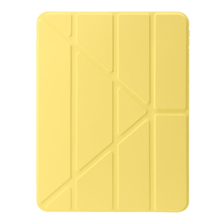 For iPad Pro 13 2024 Clear Acrylic Deformation Leather Tablet Case(Yellow) - iPad Pro 13 2024 Cases by PMC Jewellery | Online Shopping South Africa | PMC Jewellery | Buy Now Pay Later Mobicred