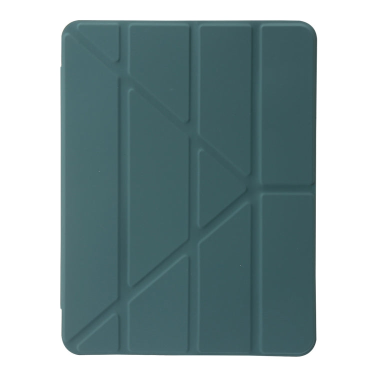 For iPad Air 13 2024 Clear Acrylic Deformation Leather Tablet Case(Dark Green) - iPad Air 13 2024 Cases by PMC Jewellery | Online Shopping South Africa | PMC Jewellery | Buy Now Pay Later Mobicred