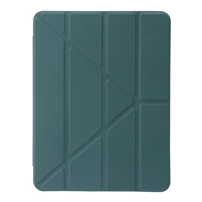 For iPad Air 13 2024 Clear Acrylic Deformation Leather Tablet Case(Dark Green) - iPad Air 13 2024 Cases by PMC Jewellery | Online Shopping South Africa | PMC Jewellery | Buy Now Pay Later Mobicred