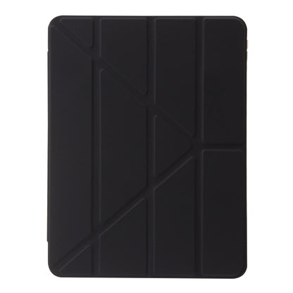 For iPad Air 11 2024 Clear Acrylic Deformation Leather Tablet Case(Black) - iPad Air 11 2024 Cases by PMC Jewellery | Online Shopping South Africa | PMC Jewellery | Buy Now Pay Later Mobicred