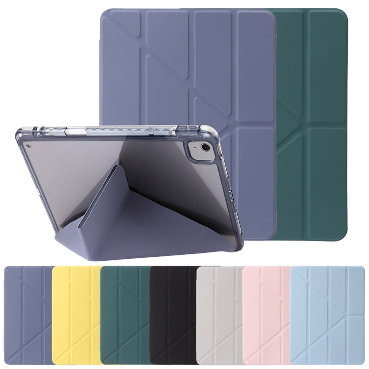 For iPad Pro 13 2024 Clear Acrylic Deformation Leather Tablet Case(Dark Green) - iPad Pro 13 2024 Cases by PMC Jewellery | Online Shopping South Africa | PMC Jewellery | Buy Now Pay Later Mobicred