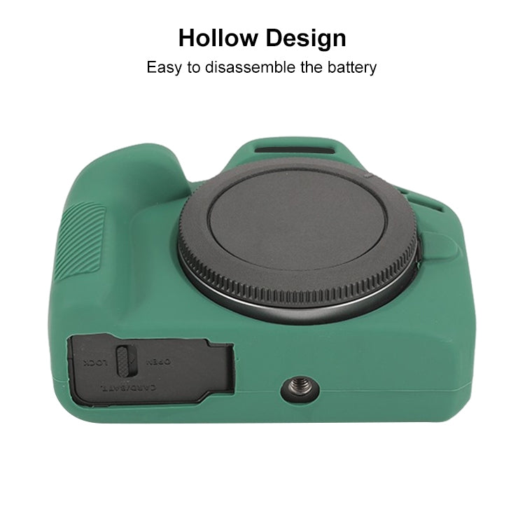 For Canon EOS R100 Glossy Soft Silicone Protective Case(Green) - Protective Case by PMC TechLife | Online Shopping South Africa | PMC TechLife | Buy Now Pay Later Mobicred