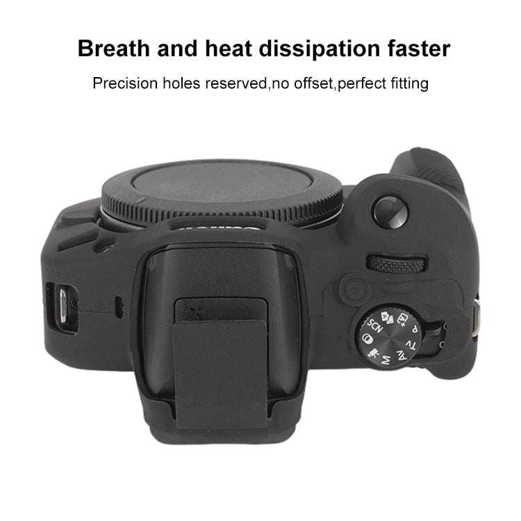 For Canon EOS R100 Glossy Soft Silicone Protective Case(Black) - Protective Case by PMC TechLife | Online Shopping South Africa | PMC TechLife | Buy Now Pay Later Mobicred