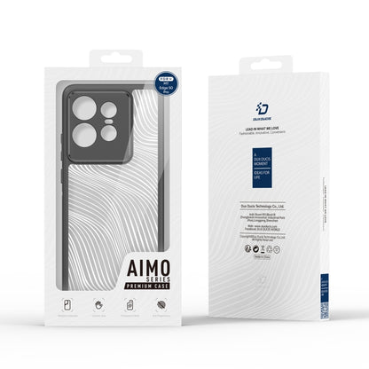 For Motorola Edge 50 Pro DUX DUCIS Aimo Series TPU + PC Frosted Feel Phone Case(Black) - Motorola Cases by DUX DUCIS | Online Shopping South Africa | PMC Jewellery | Buy Now Pay Later Mobicred