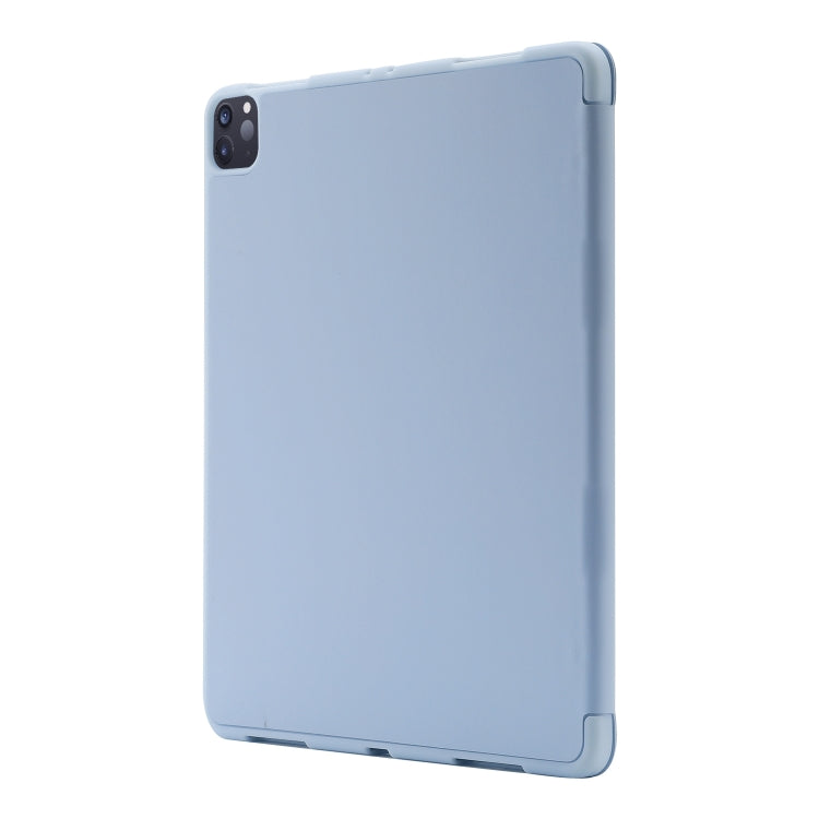 For iPad Pro 13 2024 Skin Feel Tri-fold Leather Tablet Case with Pen Slot(Light Blue) - iPad Pro 13 2024 Cases by PMC Jewellery | Online Shopping South Africa | PMC Jewellery | Buy Now Pay Later Mobicred