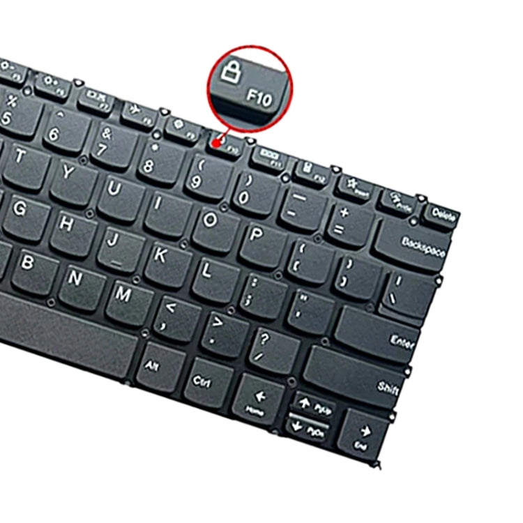 For Lenovo IdeaPad 5 / Yoga Slim 7 Pro  US Version Laptop Backlight Keyboard, F10 Key with Lock Icon(Black) - Lenovo Spare Parts by PMC Jewellery | Online Shopping South Africa | PMC Jewellery | Buy Now Pay Later Mobicred