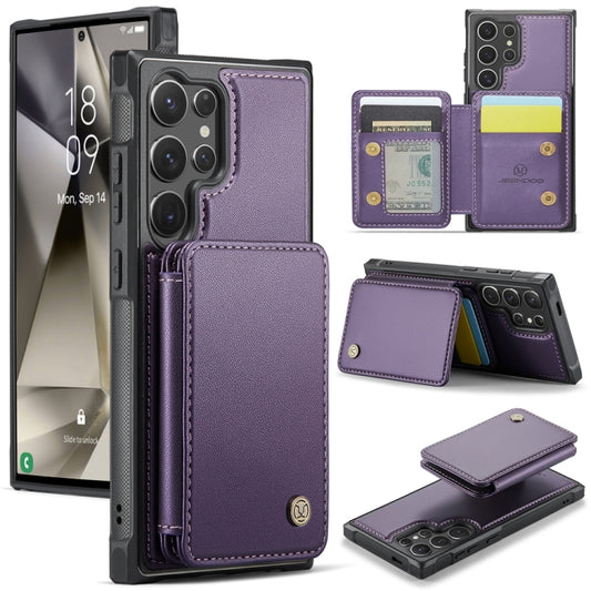 For Samsung Galaxy S24 Ultra 5G JEEHOOD J05 Business Magnetic Style RFID Leather Phone Case(Purple) - Galaxy S24 Ultra 5G Cases by JEEHOOD | Online Shopping South Africa | PMC Jewellery | Buy Now Pay Later Mobicred