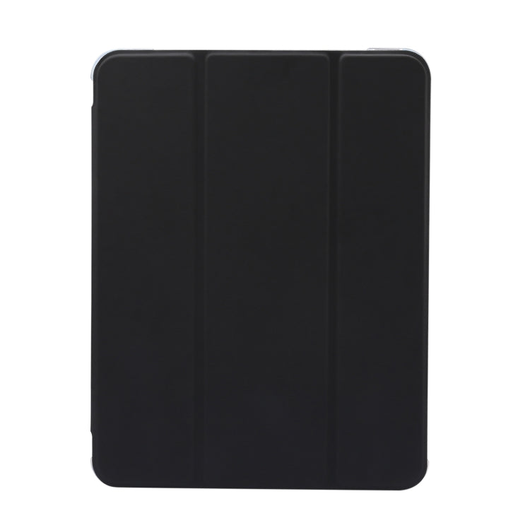 For iPad Air 11 2024 3-folding Electric Pressed Skin Texture Leather Tablet Case(Black) - iPad Air 11 2024 Cases by PMC Jewellery | Online Shopping South Africa | PMC Jewellery | Buy Now Pay Later Mobicred