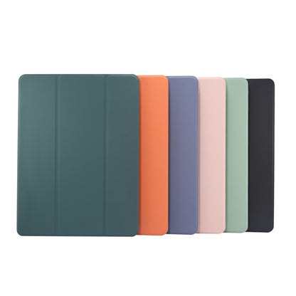 For iPad Air 11 2024 3-folding Electric Pressed Skin Texture Leather Tablet Case(Green) - iPad Air 11 2024 Cases by PMC Jewellery | Online Shopping South Africa | PMC Jewellery | Buy Now Pay Later Mobicred