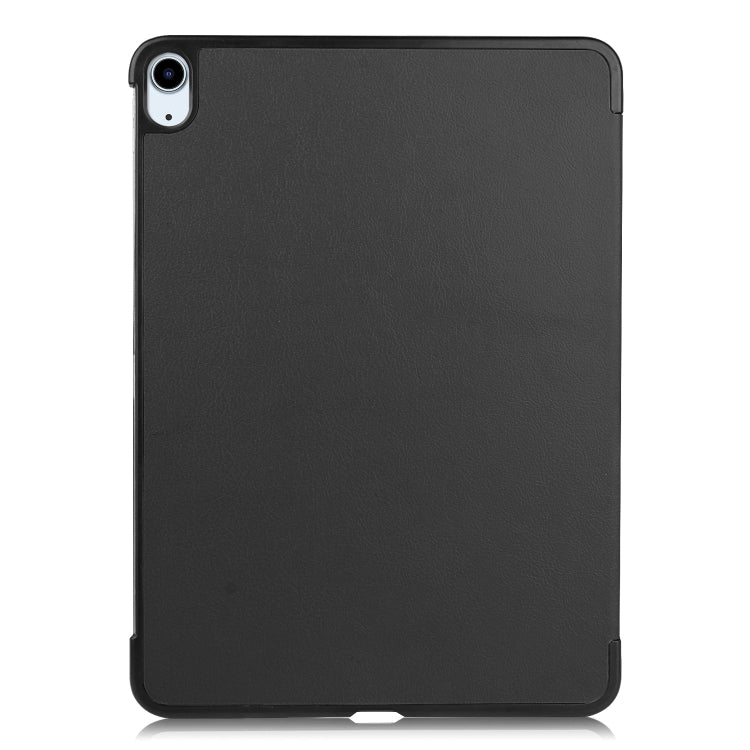 For iPad Air 13 2024 Custer Pure Color 3-Fold Holder Smart Leather Tablet Case(Black) - iPad Air 13 2024 Cases by PMC Jewellery | Online Shopping South Africa | PMC Jewellery | Buy Now Pay Later Mobicred