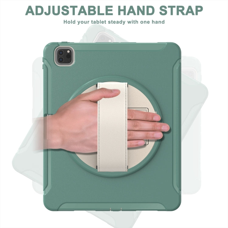 For iPad Pro 11 2024 Spider Wheel Silicone Hybrid PC Tablet Case(Emerald Green) - iPad Pro 11 2024 Cases by PMC TechLife | Online Shopping South Africa | PMC TechLife | Buy Now Pay Later Mobicred
