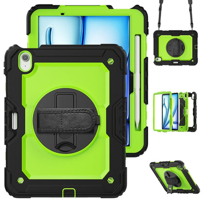 For iPad Air 11 2024 Silicone + PC Tablet Protective Case(Yellow Green+Black) - iPad Air 11 2024 Cases by PMC Jewellery | Online Shopping South Africa | PMC Jewellery | Buy Now Pay Later Mobicred