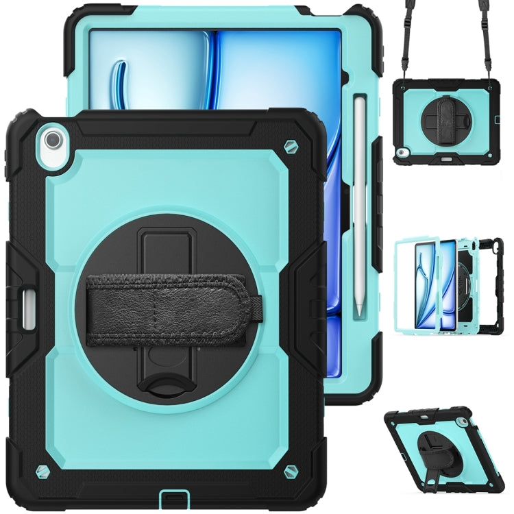 For iPad Air 13 2024 Silicone + PC Tablet Protective Case(Light Blue+Black) - iPad Air 13 2024 Cases by PMC Jewellery | Online Shopping South Africa | PMC Jewellery | Buy Now Pay Later Mobicred