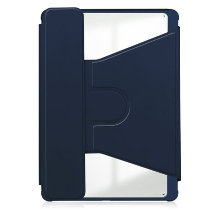 For iPad Air 13 2024 Transparent Rotation Smart Leather Tablet Case with Keyboard(Dark Blue) - iPad Air 13 2024 Cases by PMC Jewellery | Online Shopping South Africa | PMC Jewellery | Buy Now Pay Later Mobicred