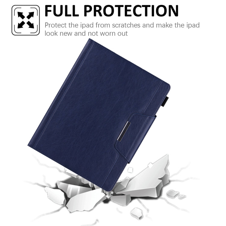 For iPad Pro 11 2024 Solid Color Metal Buckle Leather Smart Tablet Case(Royal Blue) - iPad Pro 11 2024 Cases by PMC Jewellery | Online Shopping South Africa | PMC Jewellery | Buy Now Pay Later Mobicred