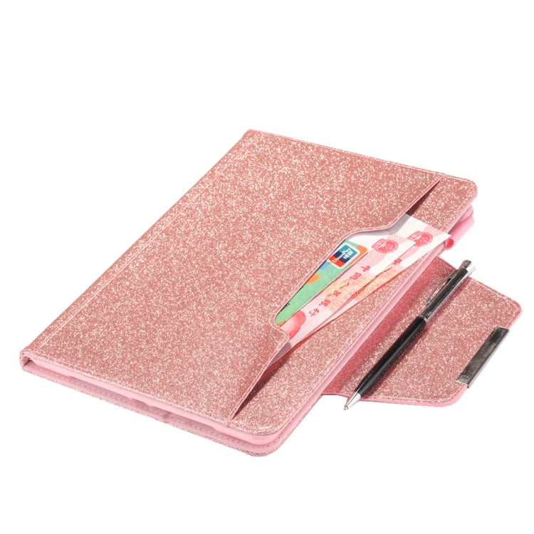 For iPad Pro 13 2024 Glitter Metal Buckle Leather Smart Tablet Case(Rose Gold) - iPad Pro 13 2024 Cases by PMC Jewellery | Online Shopping South Africa | PMC Jewellery | Buy Now Pay Later Mobicred