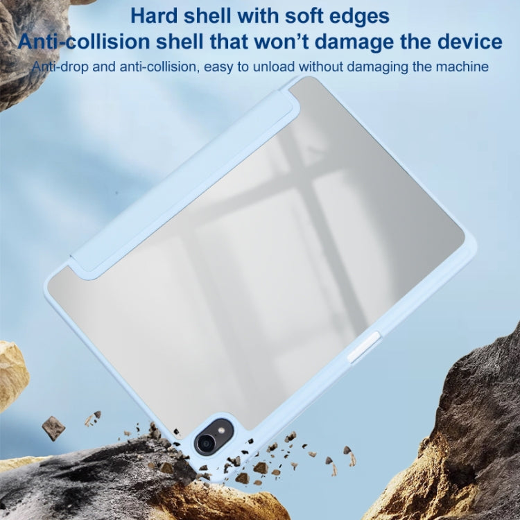 For Huawei MatePad 10.4 Clear Acrylic Deformation Leather Tablet Case(Dark Green) - Huawei by PMC TechLife | Online Shopping South Africa | PMC TechLife | Buy Now Pay Later Mobicred