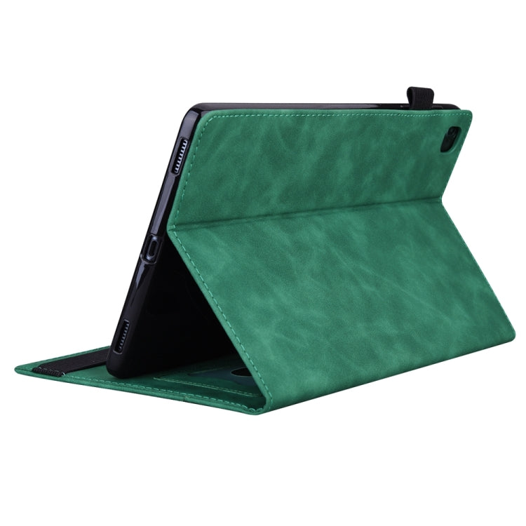 For iPad Pro 11 2024 Splicing Shockproof Leather Tablet Case(Green) - iPad Pro 11 2024 Cases by PMC Jewellery | Online Shopping South Africa | PMC Jewellery | Buy Now Pay Later Mobicred