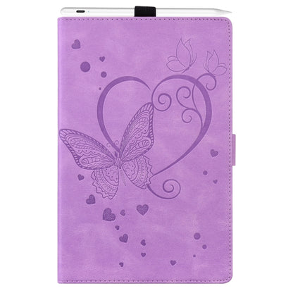 For iPad Pro 13 2024 Love Butterfly Embossed Leather Tablet Case(Purple) - iPad Pro 13 2024 Cases by PMC Jewellery | Online Shopping South Africa | PMC Jewellery | Buy Now Pay Later Mobicred