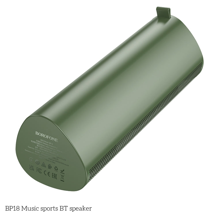 Borofone BP18 Portable Sports Wireless Bluetooth Speaker(Grey) - Desktop Speaker by Borofone | Online Shopping South Africa | PMC Jewellery | Buy Now Pay Later Mobicred