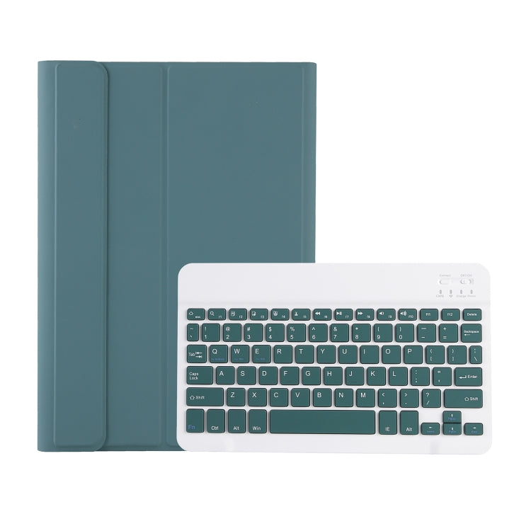 For iPad Pro 11 2024 A13B Lambskin Texture Bluetooth Touch Keyboard Leather Tablet Case with Pen Slot(Dark Green) - For iPad Pro by PMC TechLife | Online Shopping South Africa | PMC TechLife | Buy Now Pay Later Mobicred
