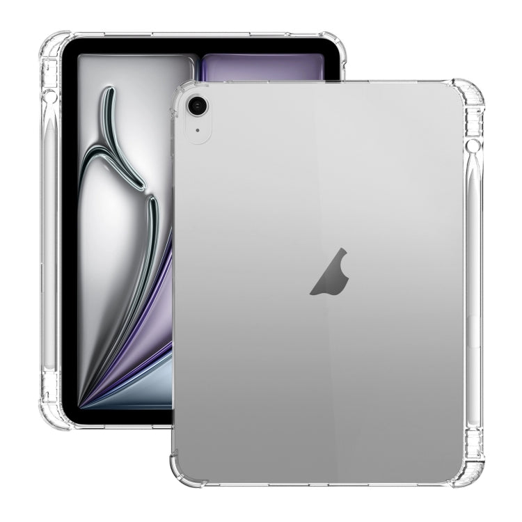 For iPad Air 13 2024 Highly Transparent TPU Full Thicken Corners Shockproof Protective Case with Pen Slot(Transparent) - iPad Air 13 2024 Cases by PMC Jewellery | Online Shopping South Africa | PMC Jewellery | Buy Now Pay Later Mobicred