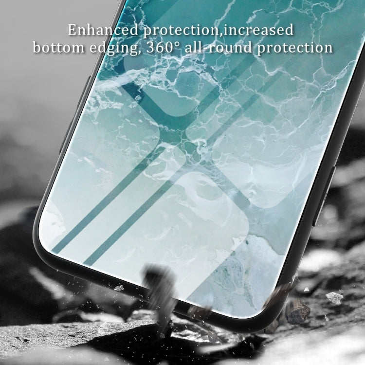 For Huawei Pura 70 Ultra Marble Pattern Glass Protective Phone Case(Ocean Waves) - Huawei Cases by PMC Jewellery | Online Shopping South Africa | PMC Jewellery | Buy Now Pay Later Mobicred