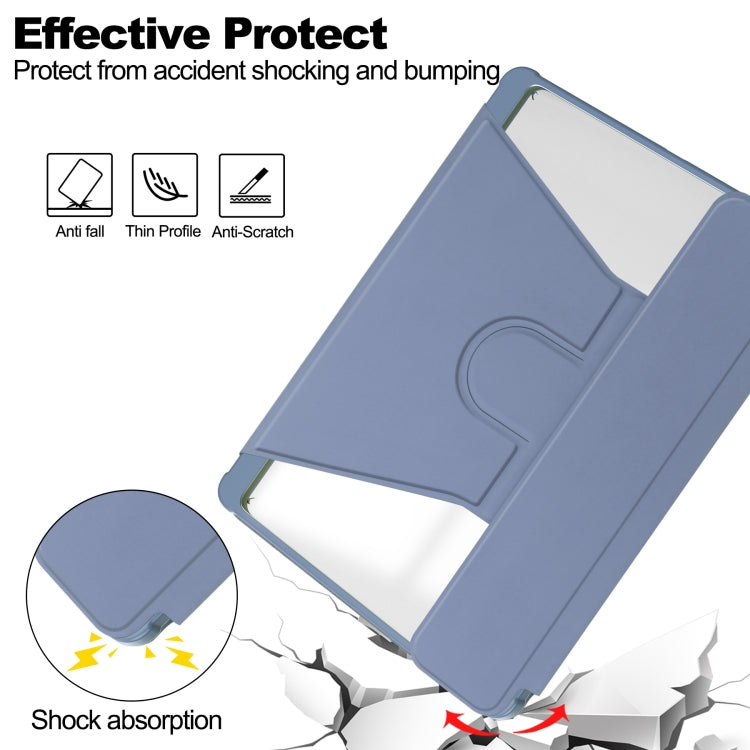 For iPad Pro 11 2024 Transparent Rotation Smart Leather Tablet Case(Lavender) - iPad Pro 11 2024 Cases by PMC TechLife | Online Shopping South Africa | PMC TechLife | Buy Now Pay Later Mobicred