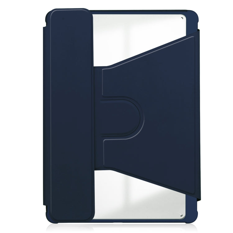 For iPad Pro 11 2024 Transparent Rotation Smart Leather Tablet Case(Dark Blue) - iPad Pro 11 2024 Cases by PMC Jewellery | Online Shopping South Africa | PMC Jewellery | Buy Now Pay Later Mobicred