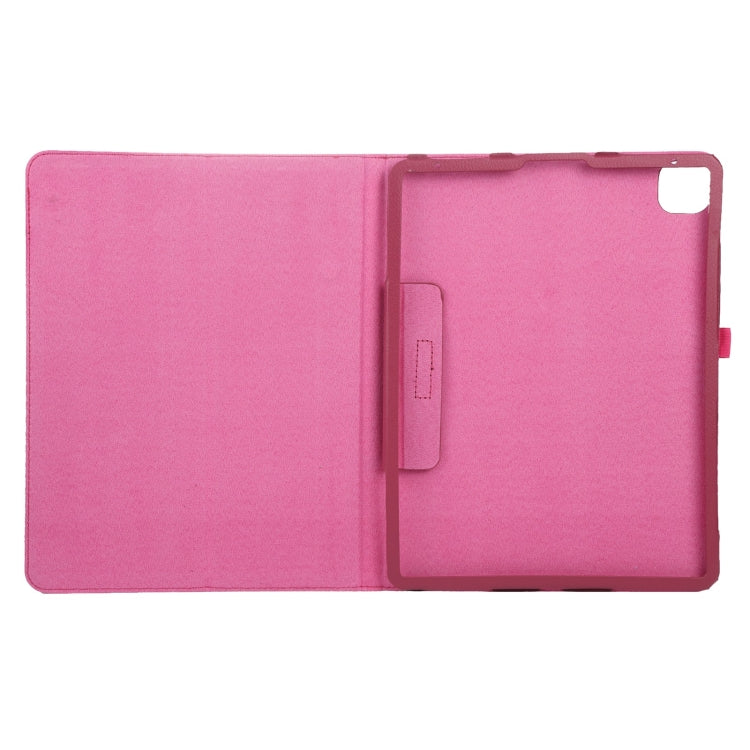 For iPad Air 11 2024 Litchi Texture Solid Color Leather Tablet Case(Rose Red) - iPad Air 11 2024 Cases by PMC Jewellery | Online Shopping South Africa | PMC Jewellery | Buy Now Pay Later Mobicred