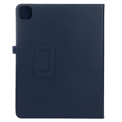 For iPad Air 11 2024 Litchi Texture Solid Color Leather Tablet Case(Dark Blue) - iPad Air 11 2024 Cases by PMC Jewellery | Online Shopping South Africa | PMC Jewellery | Buy Now Pay Later Mobicred