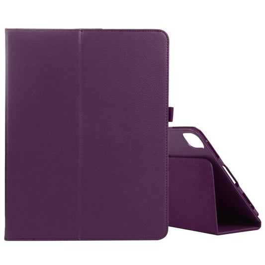 For iPad Air 11 2024 Litchi Texture Solid Color Leather Tablet Case(Purple) - iPad Air 11 2024 Cases by PMC Jewellery | Online Shopping South Africa | PMC Jewellery | Buy Now Pay Later Mobicred