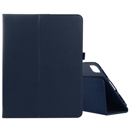 For iPad Pro 11 2024 Litchi Texture Solid Color Leather Tablet Case(Dark Blue) - iPad Pro 11 2024 Cases by PMC Jewellery | Online Shopping South Africa | PMC Jewellery | Buy Now Pay Later Mobicred