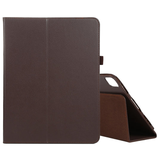 For iPad Pro 11 2024 Litchi Texture Solid Color Leather Tablet Case(Brown) - iPad Pro 11 2024 Cases by PMC Jewellery | Online Shopping South Africa | PMC Jewellery | Buy Now Pay Later Mobicred