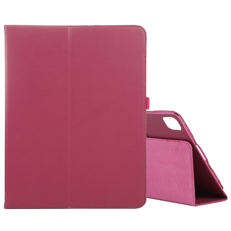 For iPad Pro 13 2024 Litchi Texture Solid Color Leather Tablet Case(Rose Red) - iPad Pro 13 2024 Cases by PMC Jewellery | Online Shopping South Africa | PMC Jewellery | Buy Now Pay Later Mobicred