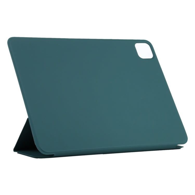 For iPad Pro 13 2024 Double-sided Clip Non-buckle Magnetic PU Smart Tablet Case(Dark Green) - iPad Air 13 2024 Cases by PMC Jewellery | Online Shopping South Africa | PMC Jewellery | Buy Now Pay Later Mobicred