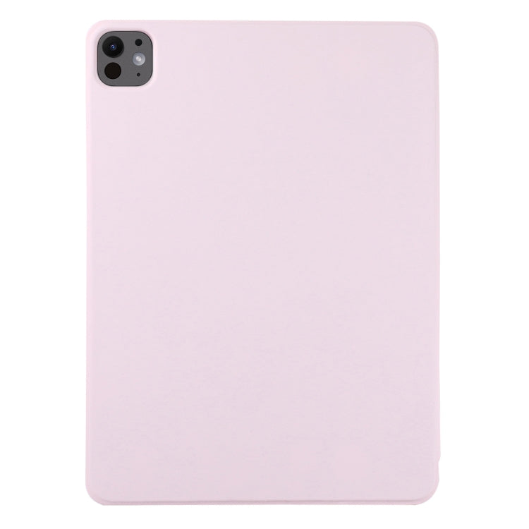 For iPad Pro 11 2024 Double-sided Clip Non-buckle Magnetic PU Smart Tablet Case(Pink) - iPad Pro 11 2024 Cases by PMC Jewellery | Online Shopping South Africa | PMC Jewellery | Buy Now Pay Later Mobicred