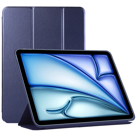 For iPad Air 11 2024 Double-sided Clip Non-buckle Magnetic PU Smart Tablet Case(Dark Blue) - iPad Air 11 2024 Cases by PMC Jewellery | Online Shopping South Africa | PMC Jewellery | Buy Now Pay Later Mobicred