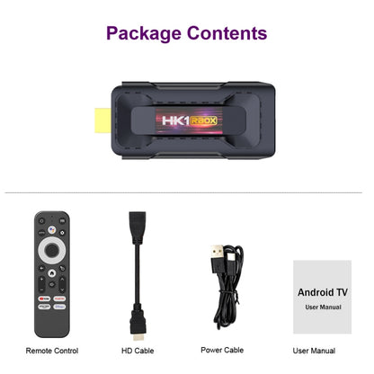 HK1 RBOX D8 RK3528 Android 13.0 Quad Core 8K HD Wifi6 Bluetooth TV Stick, RAM:2GB+16GB(US Plug) - Android TV Sticks by PMC Jewellery | Online Shopping South Africa | PMC Jewellery | Buy Now Pay Later Mobicred